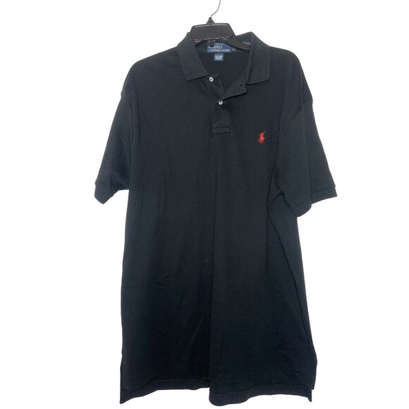 Ralph Lauren Other - Polo By Ralph Lauren Men's Polo Shirt Black 100% Cotton Short Sleeve Size Large
